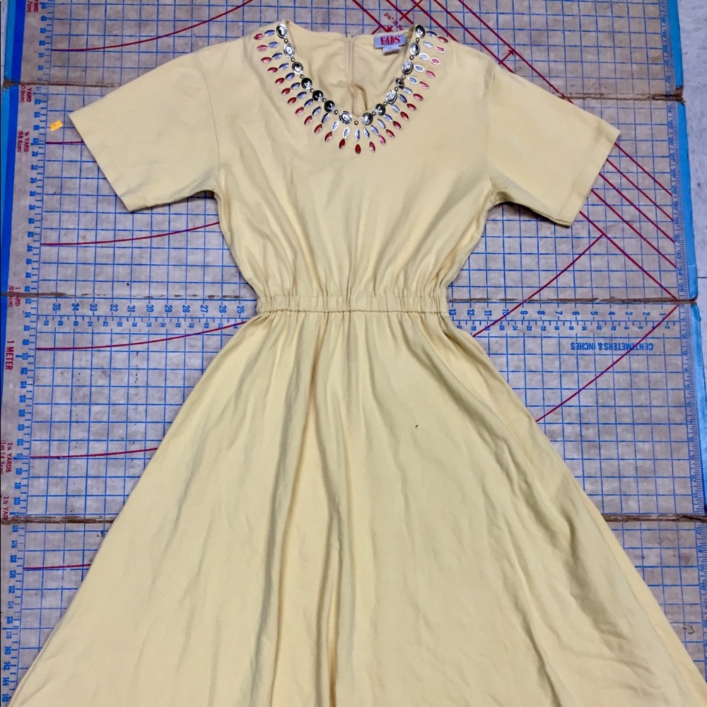 1980s vintage  embellished dress size small